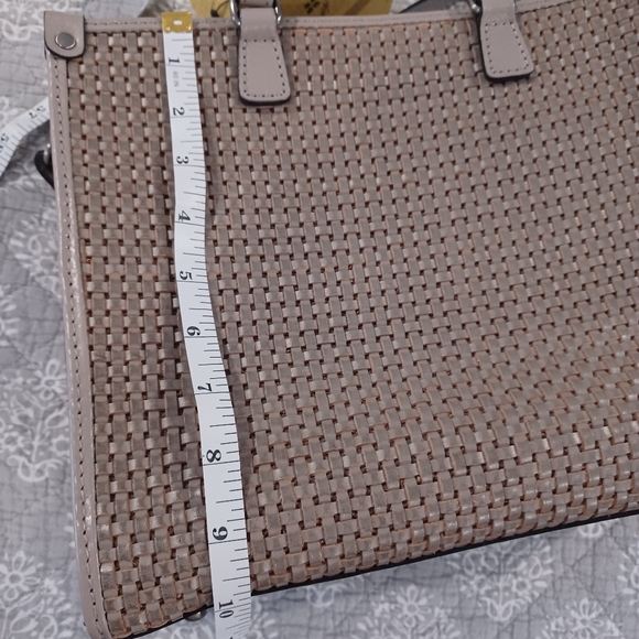 New Patricia Nash Medium Ava Woven Leather Tote. - Picture 11 of 14